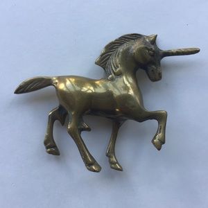 Vintage Accents - Vintage solid brass unicorn figurine. Vintage Accents - Vintage solid brass unicorn figurine.